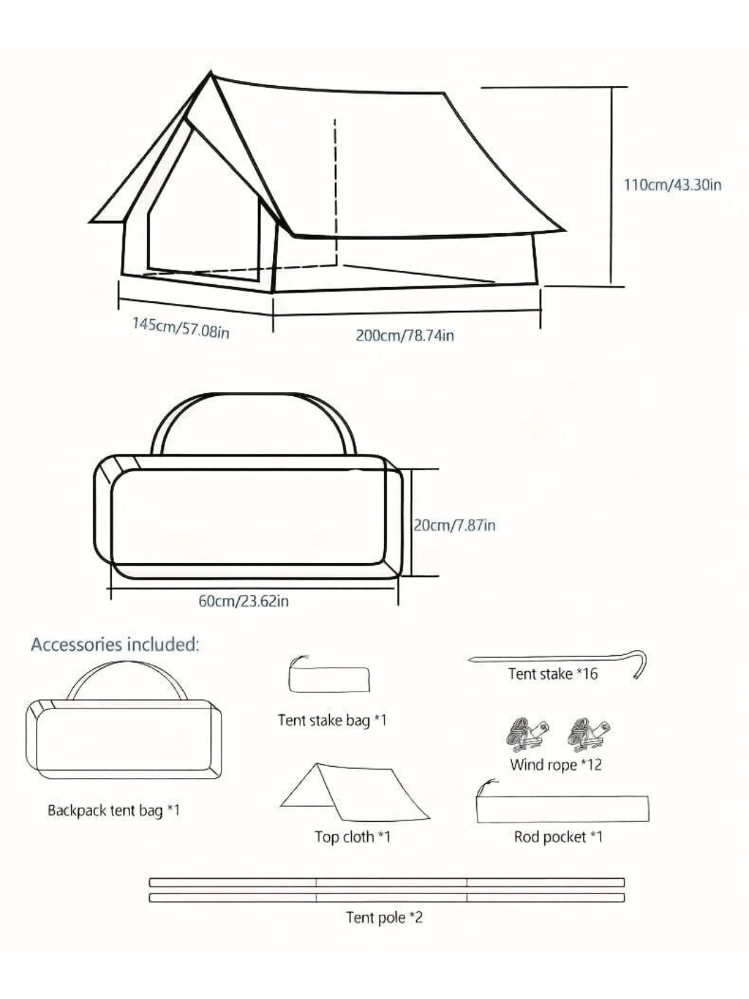 Tente militaire canadienne 4 saisons