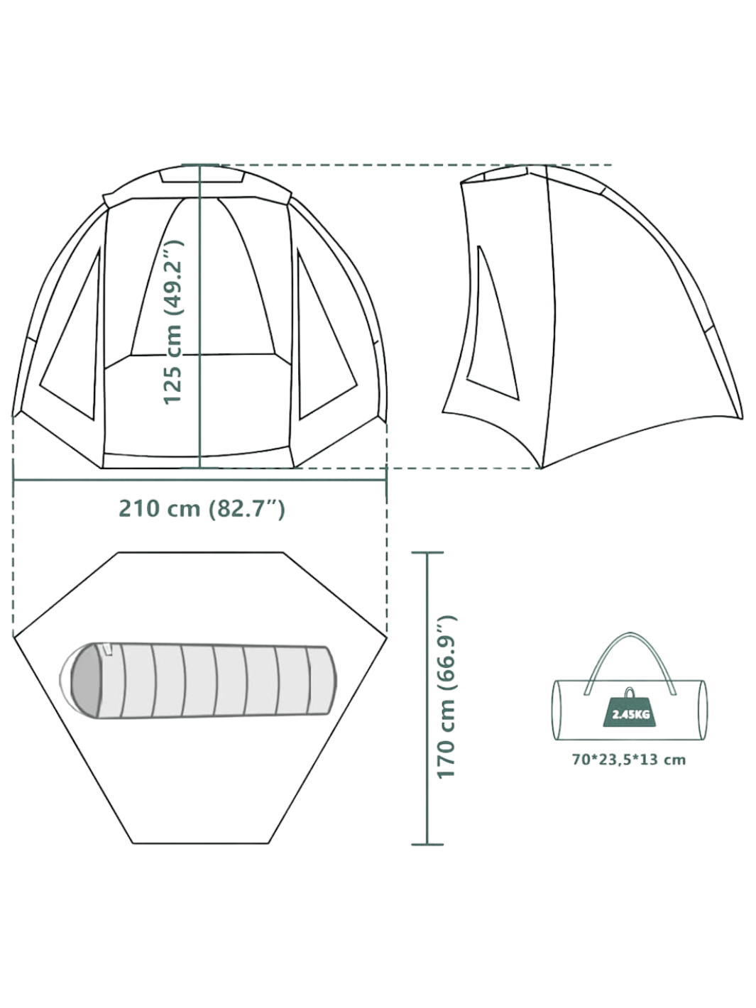 Tente coupe-vent camouflage pour pêcheur