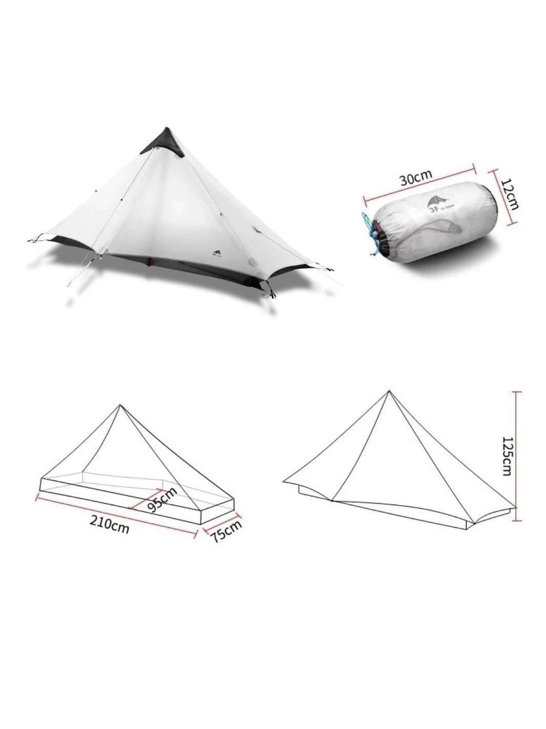 Tente de trekking pour 1 personne