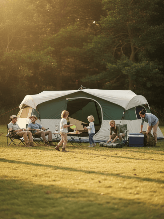 Tente familiale de camping 8 personnes, 3 chambres