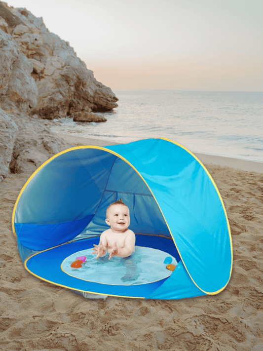 Tente de plage avec piscine pour bébé