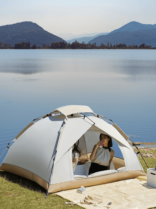 Toile de tente 4 places à système hydraulique